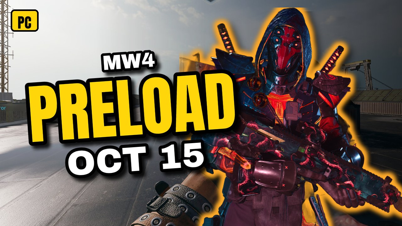 MW4 PC Preload Starts October 15: Times, 115GB SSD and the Specs You Need